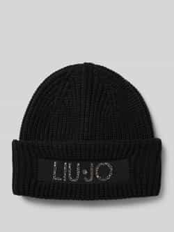 Liu Jo White Beanie met labelpatch