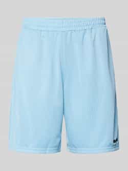 REVIEW Regular fit sweatshorts met labeldetail