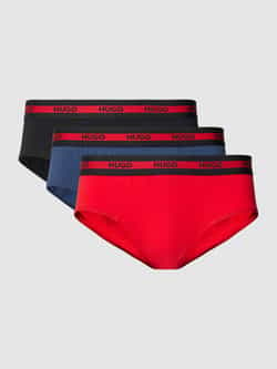 HUGO Slip met elastische band met label in een set van 3 stuks