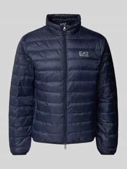 EA7 Emporio Armani Donsjack met labelprint model 'TRAIN CORE'