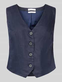 Christian Berg Woman Linnen gilet met V-hals