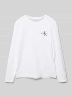 Calvin Klein Jeans Shirt met lange mouwen en labelprint