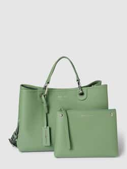 Emporio Armani Groene Shoppingtas met Verstelbare Band en Afneembare Pouch Green Dames