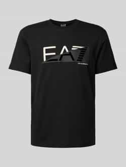 EA7 Emporio Armani T-shirt met labelprint