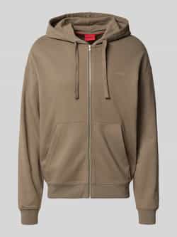 HUGO Relaxed fit sweatjack van puur katoen model 'DAPOZIP'