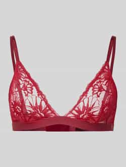 Tommy Hilfiger Triangelbralette met semi-transparant kantpatroon