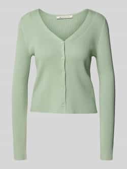 Tom Tailor Denim Slim fit cardigan met ribstructuur