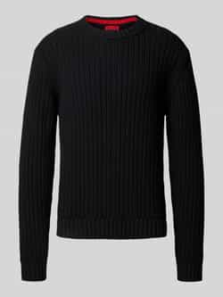 HUGO Regular fit gebreide pullover van puur katoen model 'SRIBBEN_1'