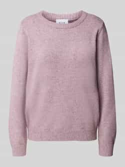 Vila Trui met ronde hals VIRIL O-NECK L S KNIT TOP NOOS