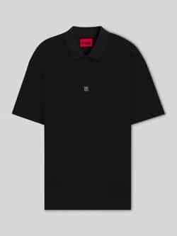 HUGO Relaxed fit poloshirt van viscosemix model 'DALLOVO'