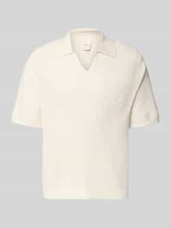 CK Calvin Klein Regular fit poloshirt met V-hals