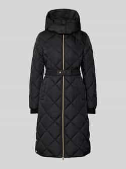 S.Oliver BLACK LABEL Regular fit gewatteerde lange jas met tweewegritssluiting