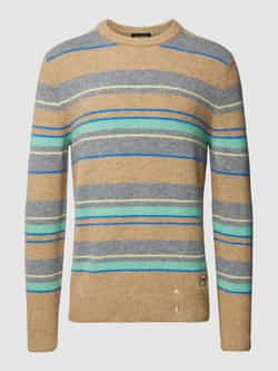 Scotch & Soda Gebreide pullover met streepmotief