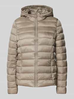 Jake*s Casual Gewatteerd regular fit jack met capuchon