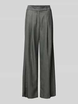 LUISA CERANO Wide leg stoffen broek met bandplooien