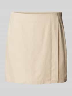 Only high waist linnen rok in wikkellook model 'BRIE-CARO'