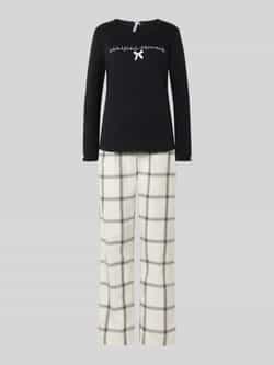 LOUIS & LOUISA Pyjama met stitching model 'Wohlfühl-Momente'