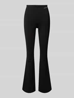 Calvin Klein Jeans Flared legging met labelstitching model 'MILANO'