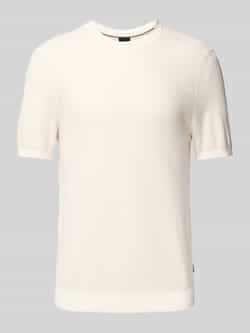 Boss T-shirt in gebreide look model 'Jianfranco'