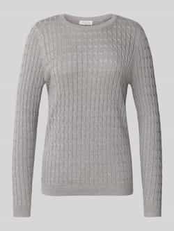 Christian Berg Woman Gebreide pullover met kabelpatroon
