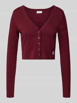 Calvin Klein Jeans Kort gebreid jack met knoopsluiting