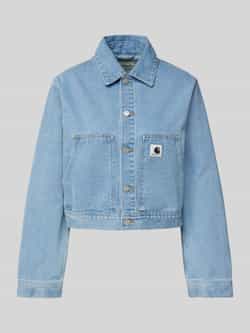Carhartt Work In Progress Jeansjack met knoopsluiting model 'Arca'