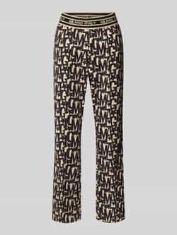 Milano italy Flared stoffen broek met elastische band