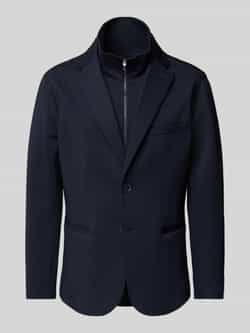 Armani Exchange Blauwe Jersey Blazer Knoopsluiting Blue Heren