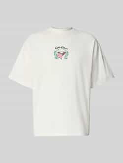 Carlo colucci Oversized T-shirt met labelprint