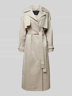 WITHBLACK Trenchcoat met strikceintuur