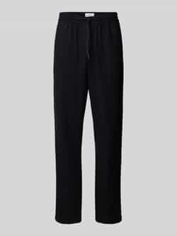 Les Deux Tapered fit wollen broek met tunnelkoord model 'Como'