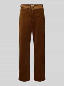 Replay Tapered fit corduroy broek met riem