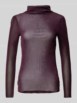 LUISA CERANO Shirt met lange mouwen in semi-transparant design