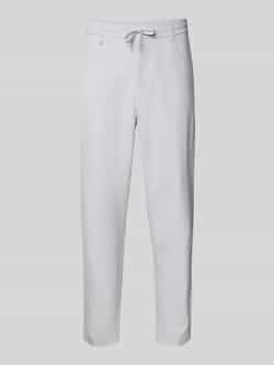 BOSS Green Regular fit stoffen broek met tunnelkoord model 'Convert'