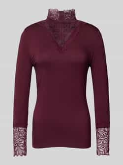 Soyaconcept Shirt met lange mouwen en kant model 'Marica'