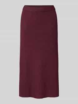 Vila Knielange gebreide rok met elastische band model 'COMFY'
