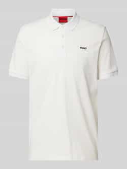 HUGO Poloshirt met labelprint model 'Donos'