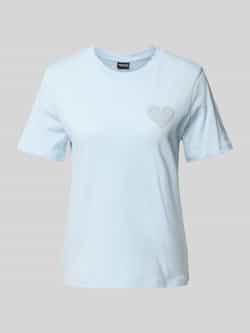 Pieces Regular fit T-shirt van puur katoen model 'TARA'