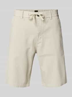 Boss Orange Tapered fit bermuda met elastische band model 'Chino'