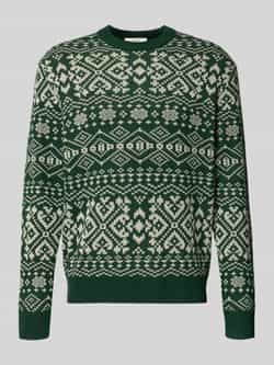 Selected Homme Regular fit gebreide pullover van een wolmix model 'HOLGER'