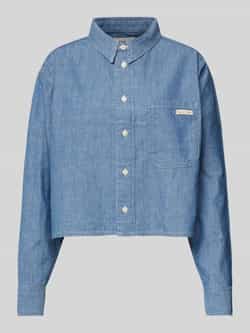 Calvin Klein Jeans Korte blouse in denimlook