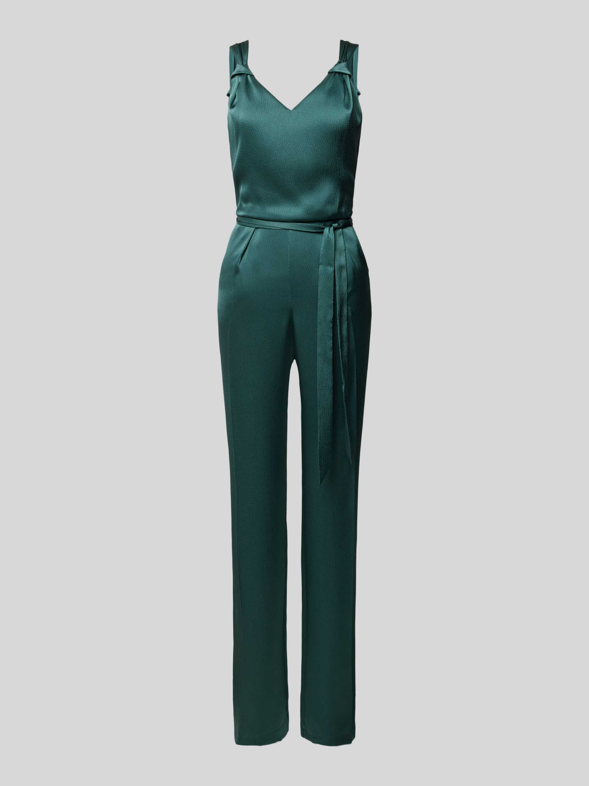 Vera Mont Elegante Jumpsuit in Glanzende Stof Green Dames
