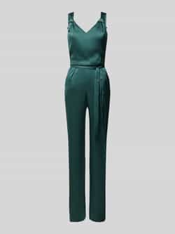 Vera Mont Elegante Jumpsuit in Glanzende Stof Green Dames