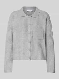 Opus Cardigan met platte kraag model 'Dinkine'