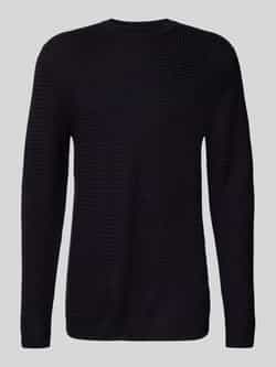 CG Club of Gents Gebreide pullover van wolmix met ronde hals