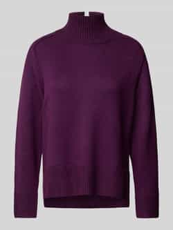 Tom Tailor Regular fit gebreide pullover van zachte viscosemix met opstaande kraag
