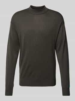Scotch & Soda Sweater Scotch & Soda Essential Wool Blend Pullover Donkergroen