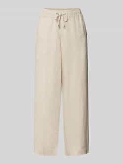 Toni Dress Wide fit linnen broek in 3 4-lengte