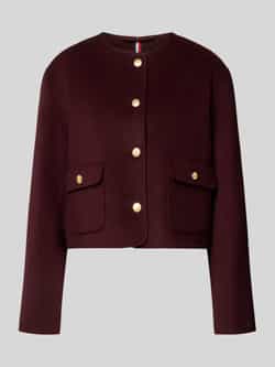 Tommy Hilfiger Regular fit korte blazer van wolmix