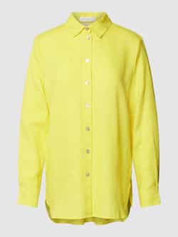 Christian Berg Woman Linnen blouse met platte kraag